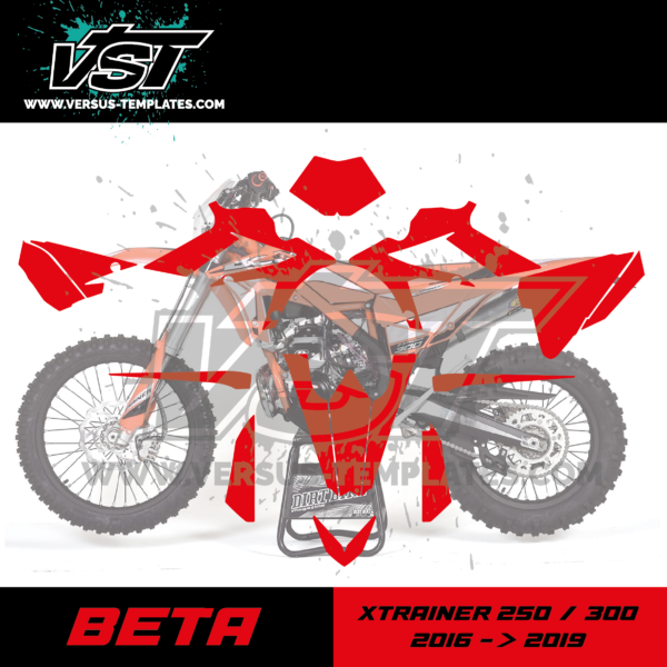 gabarit template schablone modelo szablon beta 250 300 xtrainer 2016 2017 2018 2019 VST vectoriel_Plan de travail 1