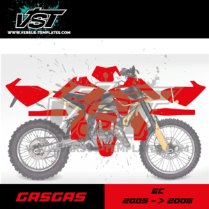 gabarit template schablone modelo szablon gasgas 125 200 250 300 450 ec 2005 2006 VST vectoriel_Plan de travail 1