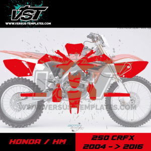 gabarit template schablone modelo szablon honda hm 250 crfx 2004 2016 VST vectoriel_Plan de travail 1