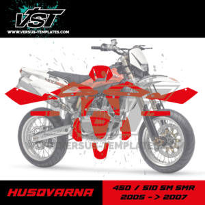 gabarit template schablone modelo szablon husqvarna sm smr 450 510 2005 2006 2007 VST vectoriel_Plan de travail 1