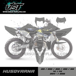 gabarit template schablone modelo szablon husqvarna te fe 125 250 300 450 501 2014 2015 2016 VST vectoriel_Plan de travail 1