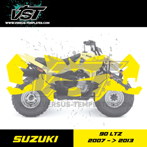 gabarit template schablone modelo szablon quad atv suzuki 90 ltz 2007 2008 2009 2010 2011 2012 2013 vectoriel vst_Plan de travail 1