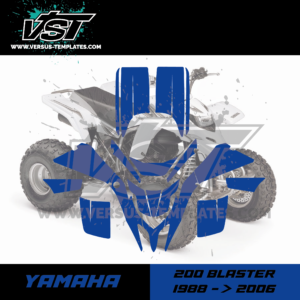 gabarit template schablone modelo szablon quad atv yamaha 200 blaster 1988 2006 vst vectoriel_Plan de travail 1