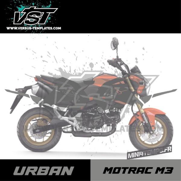 gabarit template schablone modelo szablon urban motrac m3 VST vectoriel 2