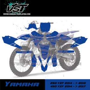 gabarit template schablone modelo szablon yamaha 250 450 yzf 2014 2015 2016 2017 2018 VST vectoriel 3