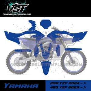 gabarit template schablone modelo szablon yamaha 450 250 yzf 2023 2024 2025 VST vectoriel