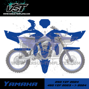 gabarit template schablone modelo szablon yamaha 450 250 yzf 2023 2024 VST vectoriel