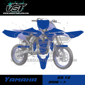 gabarit template schablone modelo szablon yamaha 65 yz 2018 2019 2020 2021 2022 2023 2024 2025 VST vectoriel