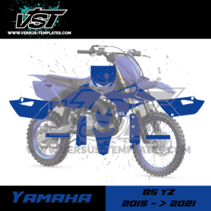 gabarit template schablone modelo szablon yamaha 85 yz 2015 2016 2017 2018 2019 2020 2021 VST vectoriel