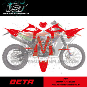 template gabarit beta 125 200 250 300 390 430 480 RR 2018 2019 polisport restyle vst vectoriel_Plan de travail 1