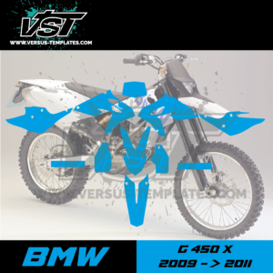 template gabarit bmw g 450 x 2009 2010 2011 vectoriel 3