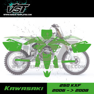 template gabarit motocross kawasaki 250 kxf 2006 2007 2008 vst vecto_Plan de travail 1