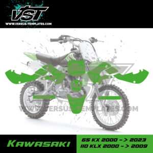 template gabarit motocross kawasaki 65 kx 110 klx vst vecto_Plan de travail 1