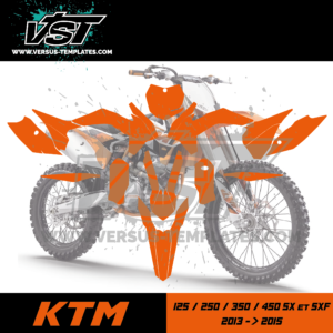 template gabarit motocross ktm 125 250 350 450 sx sxf 2013 2014 2015 vst vectoriel_Plan de travail 1