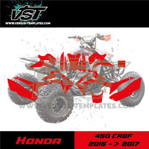 template gabarit quad honda crqf 450 2016 2017 vst vectoriel