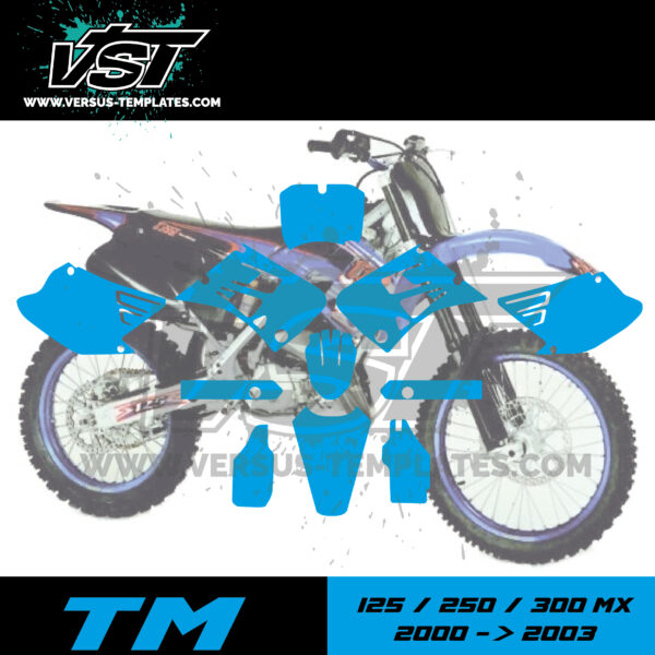 template gabarit tm racing motocross 125 250 300 mx 2000 2001 2002 2003 vst vectoriel_Plan de travail 1