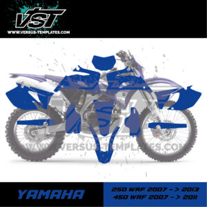 template gabarit yamaha 250 450 wrf 2007 2008 2009 2010 2011 2012 2013 VST vectoriel 3