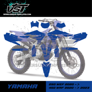 template gabarit yamaha 250 450 wrf 2020 2021 2022 2023 2024 2025 VST vectoriel