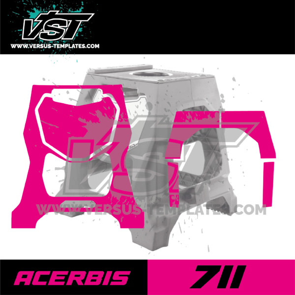 gabarit template acerbis 711 vectoriel