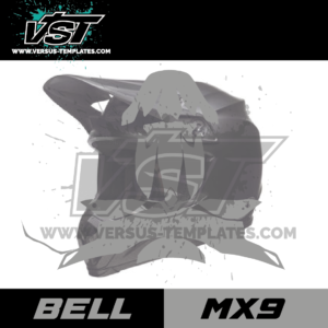 gabarit template schablone modelo szablon casque bell mx9 vectoriel vst_Plan de travail 1