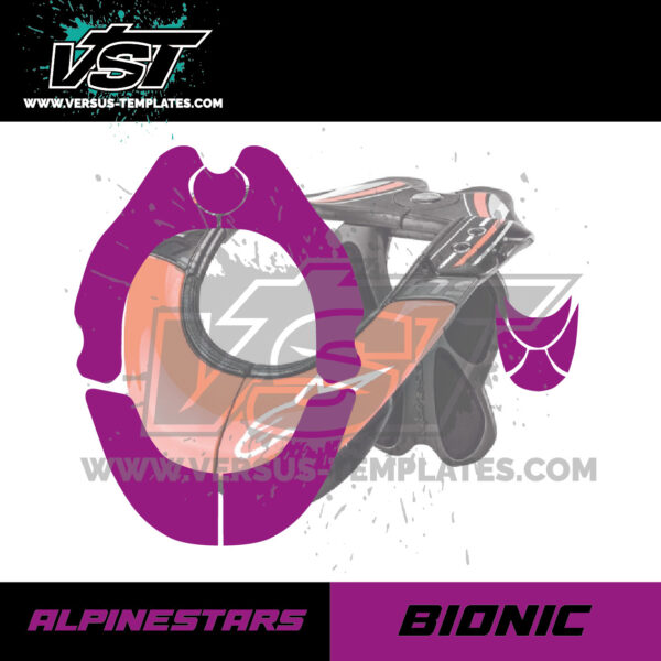gabarit template schablone modelo szablon neck brace alpinestars bionic VST vectoriel_Plan de travail 1