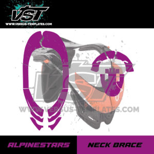 gabarit template schablone modelo szablon neck brace alpinestars neck brace VST vectoriel_Plan de travail 1