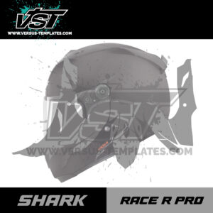 template gabarit casque shark race r pro vst vectoriel_Plan de travail 1