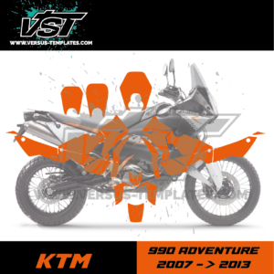 gabarit template ktm 990 adventure 2007 2008 2009 2010 2011 2012 2013 VST vectoriel