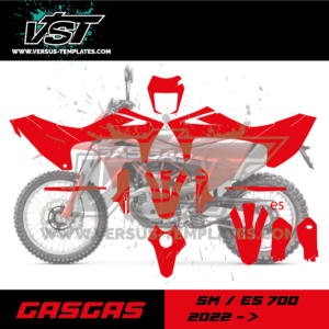 template gabarit gasgas 700 sm es 2022 2023 2024 2025 vst vectoriel