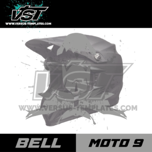 gabarit template casque bell moto 9 vectoriel vst 2