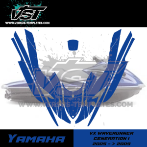 gabarit template jet ski yamaha vx waverunner generation 1 2005 2006 2007 2008 2009 vectoriel vst 2
