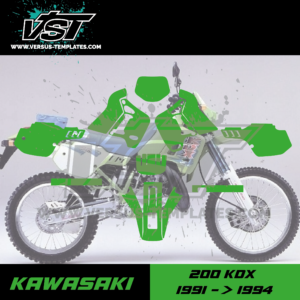 gabarit template schablone modelo szablon kawasaki 200 kdx 1991 1992 1993 1994 VST vectoriel_Plan de travail 1