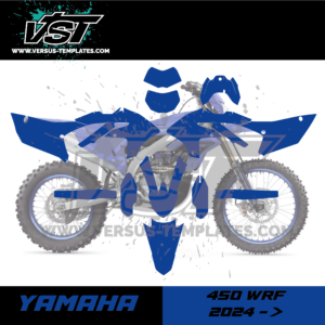 template gabarit yamaha 450 wrf 2024 2025 VST vectoriel