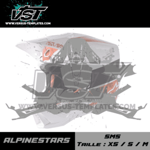 gabarit template alpinestars sm5 taille xs s m vectoriel vst_Plan de travail 1