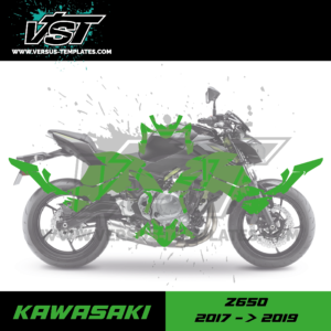 gabarit template kawasaki z 650 2017 2018 2019 VST vectoriel_Plan de travail 1