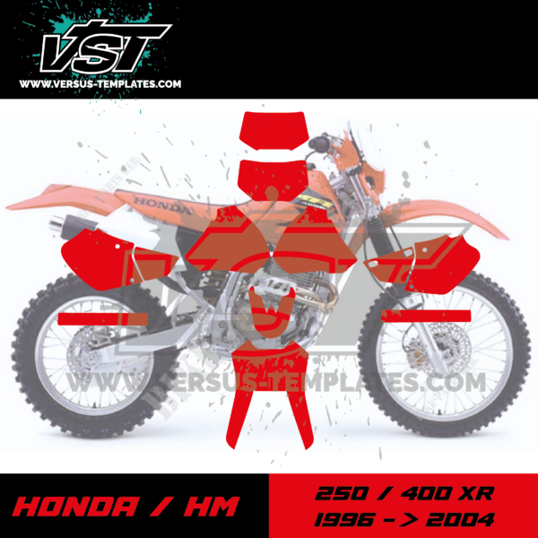 gabarit template schablone modelo szablon honda hm 250 400 xr 1996 1997 1998 1999 2000 2001 2002 2003 2004 VST vectoriel_Plan de travail 1