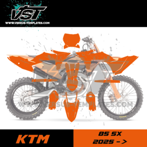 gabarit template schablone modelo szablon 85 sx 2025 ktm VST vectoriel_Plan de travail 1