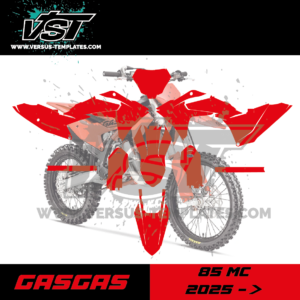 gabarit template schablone modelo szablon gasgas 85 mc 2025 VST vectoriel_Plan de travail 1