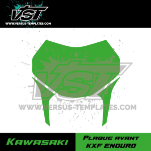 gabarit template schablone modelo szablon kawasaki 250 450 kxf e 2019 2020 2021 2022 2023 2024 plaque avant VST vectoriel_Plan de travail 1