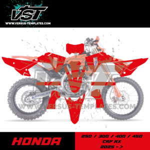 gabarit template schablone modelo szablon honda hm 250 300 400 450 crf rx 2025 VST vectoriel_Plan de travail 1